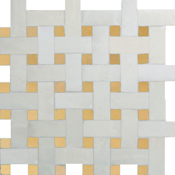 Mosaic House Moroccan tile Basketweave 1-14 White Natural, Unglazed, Terracotta  zellige, mosaic, zellij, field, pattern, glaze, simple, classic 